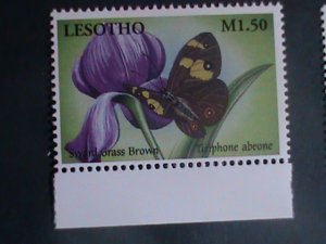 ​LESOTHO 2001-SC#1261-6 BEAUTIFUL-COLORFUL LOVELY BUTTERFLY- MNH SET VERY FINE