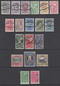 Austria Sc 128-144, B1-B2 used. 1910 Birthday Jubilee, cplt set, many FD cancels