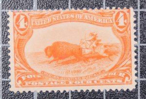 Scott 287 - 4 Cents Trans-Mississippi - OG MH - Nice Stamp - SCV - $110.00 