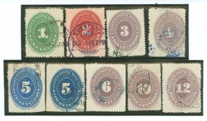 Mexico #174-178/178a-181 Used Single