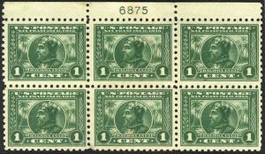 401 F/VF OG H, top plate, fresh color,  Rare! pb2242