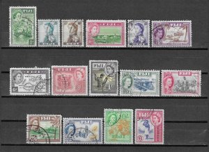 FIJI 1954/59 SG 280/95 USED