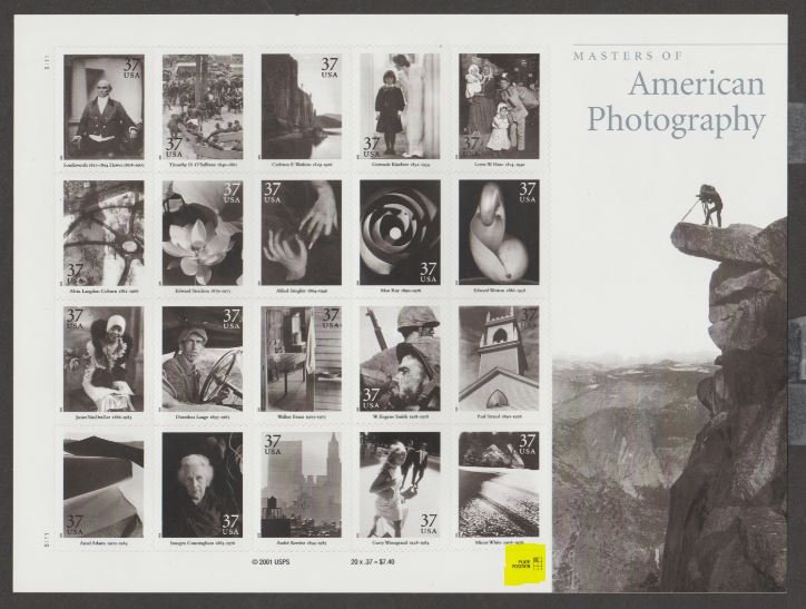 U.S. Scott #3649 American Photography - Mint NH Sheet - Highlighted UL Plate