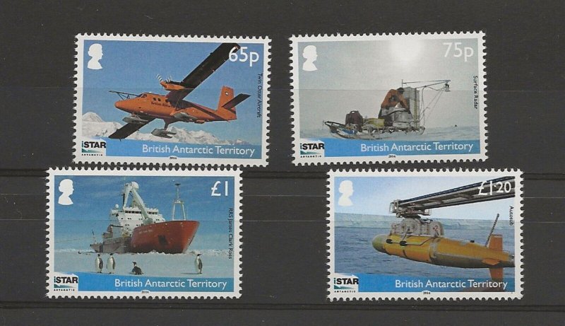 British Antarctic 2014 iSTAR sg.650-3  set of 4   MNH 