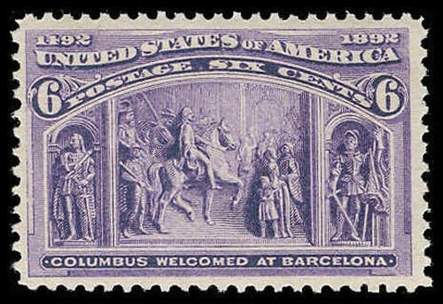 U.S. COLUMBIAN ISSUE 235  Mint (ID # 83300)