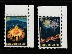 San Marino  Scott#  998-999  MNH  (1981 Europa)
