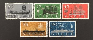 Norway 1960  #382-6,Ships, Used.