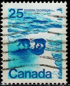 Canada 1976-77: Sc. # 597a; O/Used Perf. 13 1/2 Single Stamp