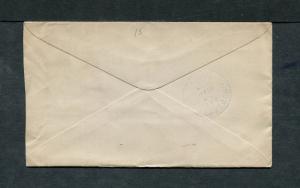 Postal History - Kalamazoo MI 1898 American Flag AMF-D14(1) Cancel Cover B0673