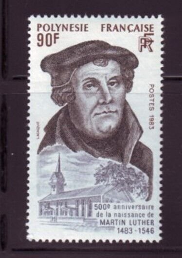FRENCH POLYNESIA Sc 389 NH issue of 1983 - M. LUTHER