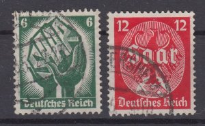 Germany 1934 Sc#444-445 Mi#544-545 used (DR1968)