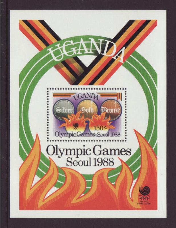 Uganda 611 Olympics Souvenir Sheet MNH VF