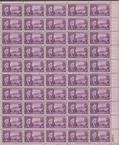 US, 932, ROOSEVELT, FULL SHEET OF 50, MINT NH, 1940'S COLLECTION