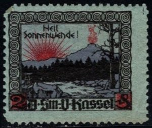 Vintage Germany Poster Stamp Hail Solstice! Kassel MNH