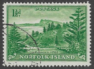 Norfolk Island (1947) - Scott # 3,    Used