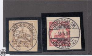 GERMAN EAST AFRICA SELECTION OF ISSUES WITH DIFFERENT SUPERB RARE CANCELS CV $35