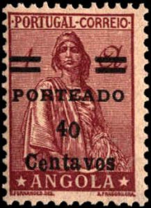 Angola #J34, Incomplete Set, 1948, Hinged