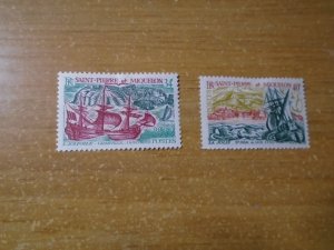 St Pierre and Miquelon  #  393-94   MH