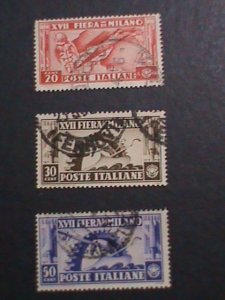 ​ITALIY-VERY OLD  PICTORIA ITALY USED STAMPS SET VF  WE SHIP TO WORLD WIDE