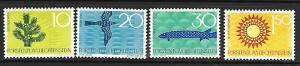 LIECHTENSTEIN   406-409 MNH SOIL CONSERVATION SET 1966