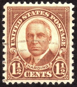 1930, US 1 1/2c, Harding, Used, XF / Superb, Sc 684