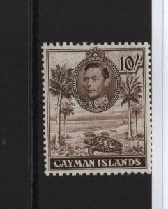 Cayman Islands 1938 SG126 10 Shilling 11.5x13 perf unmounted mint