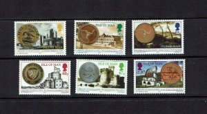 Isle of Man: 2010,  History of Manx Coins, MNH Set.