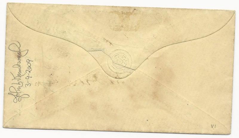 CSA Scott #7 Pair London Paper on Cover North Gardens, VA January 29, 1863