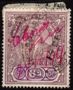 1898 Cape of Good Hope Revenue 6 Pence Queen Victoria Stamp Duty