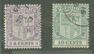 Mauritius #169/171 Used Single