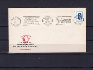 Argentina 1971 Cover honoring 1st.rocket firing from Antarctic Base Matienzo
