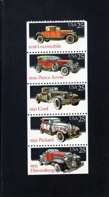 2385a Classic Autos, MNH pane/5