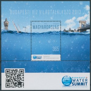 Hungary Stamps 2013 MNH Budapest Water Summit 1v M/S