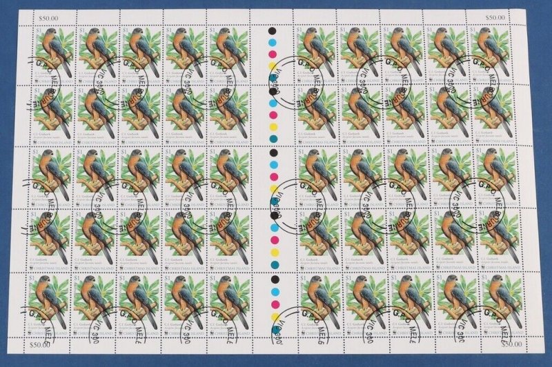 CHRISTMAS ISLANDS Sheets 1994-2002. CTO. FV $209. SG cat £390. (6).