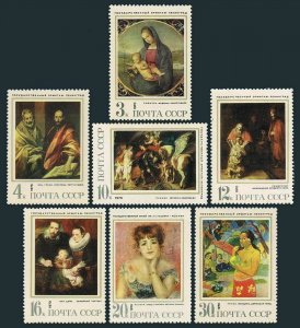 Russia 3802-3808,MNH.Michel 3830-3836. Paintings 1970.Raphael,El Greco,Rubens,