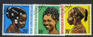 BURKINA FASO 272-4 USED BIN $1.00 HAIRSTYLES