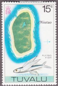 Tuvalu 30 Map of Niutao 1976