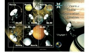 Nevis - 2008 - Space Voyager 1 - Sheet of Six  - MNH