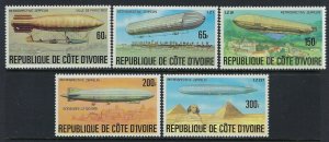 IVORY COAST #440-44 MINT, VF, NH - PRICED AT 1/2 CATALOG!