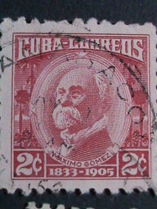 ​CUBA- 1954-SC#519//528- 11 CUBA FAMOUS PERSONS USED STAMPS-SET-VERY FINE