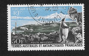 FSAT Scott C14 Used NH - 1968 Port aux Franҫais, Penguin and Explorer