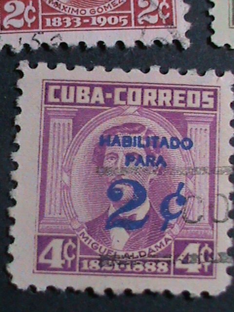 ​CUBA- 1954-SC#519//528- 11 CUBA FAMOUS PERSONS USED STAMPS-SET-VERY FINE