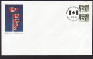 Canada Flag 1992 U/A FDC  BIN 256