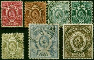 Uganda 1898 Set of 7 SG84-91 Fine Used