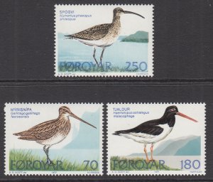 Faroe Islands 28-30 Birds MNH VF