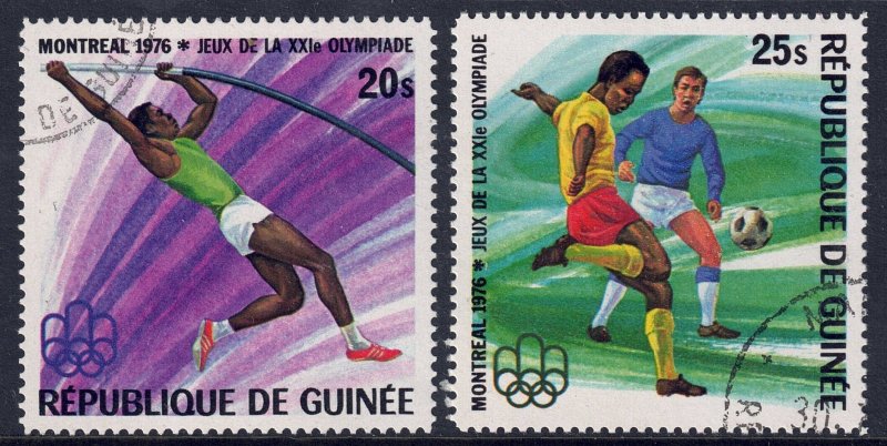 Guinea #716-7  CV $1.95  1976 Montreal Olympics