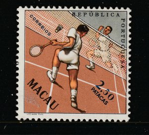 Macau the top value MNH from the sports set from 1962