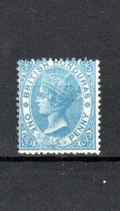 British Honduras 1863 1d blue SG 2 MVLH