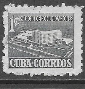 Cuba RA16: 1c Proposed Communications Building, used, F-VF