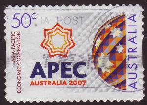 Australia 2007 Sc#2724, SG#2859 50c APEC Forum USED. 